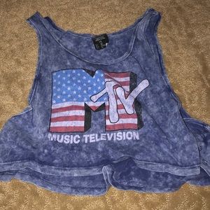 MTV crop tank top